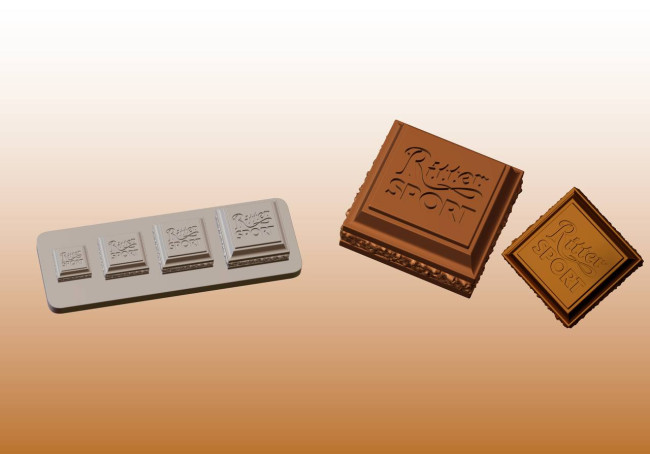 Молд "Шоколадка Ritter Sport" MINI | MICRO Молд "Шоколадка Ritter Sport" MINI | MICRO